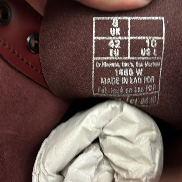 CHERRY RED Dr Martens NIB - Picture 6 of 7